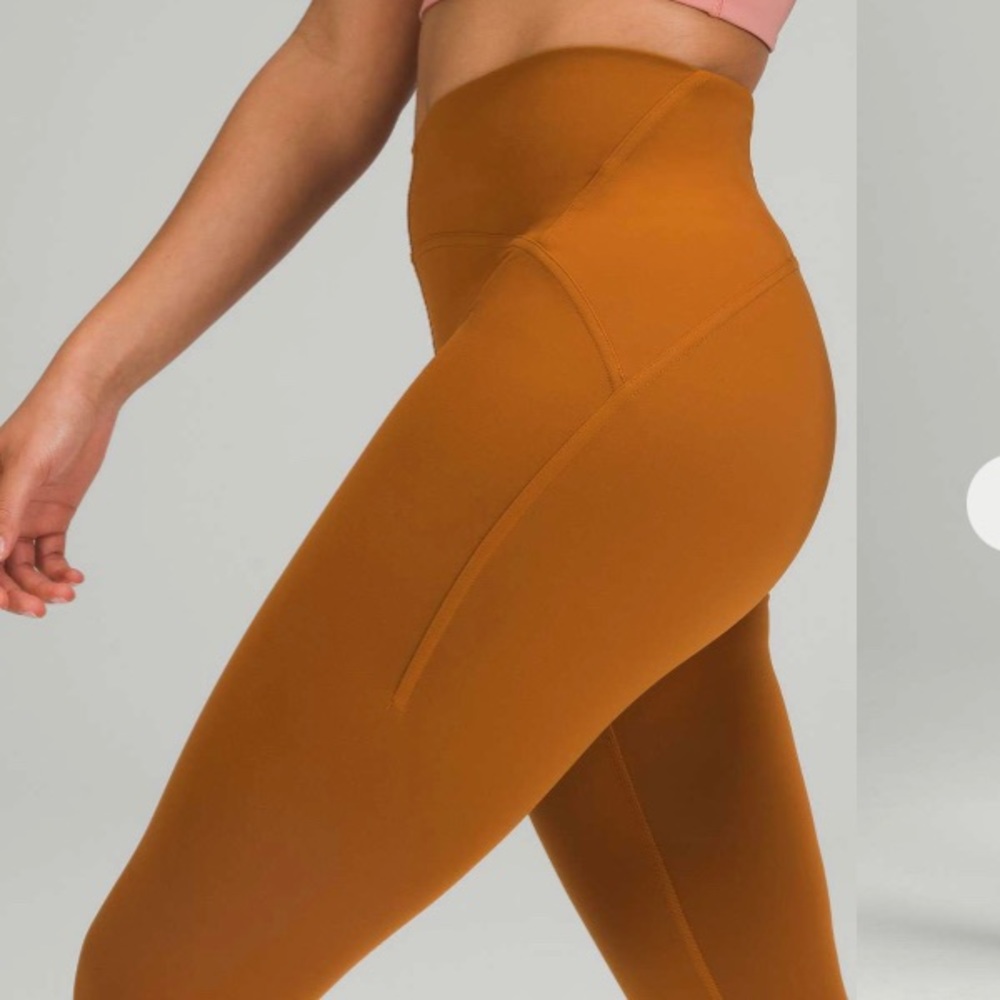 Lululemon Instill Leggings 25'' size 10 in Butternut Brown